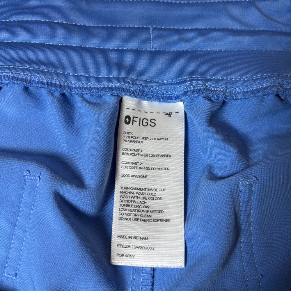 FIGS Scrub Pants Zamora Joggers Womens 3XL Technical Collection Blue - Picture 13 of 13